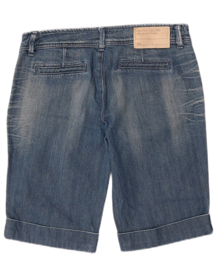 BENETTON Short en jean pour femme IT 44 Medium W32 Bleu