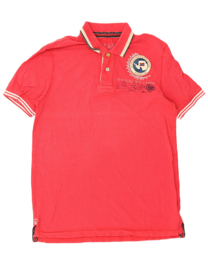 Napapijri Polo Graphique Homme Petit Rouge