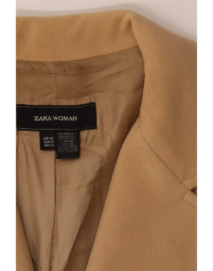 Zara Femme Pardessus EU 42 Grande Laine Beige