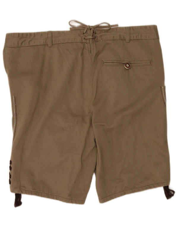 Livergy Short décontracté graphique pour femme W38 XL en coton floral beige