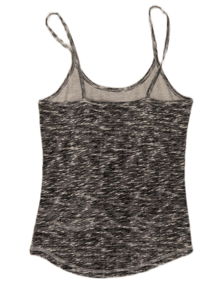 Champion Cami Top Femme UK 12 Coton Chiné Gris Moyen