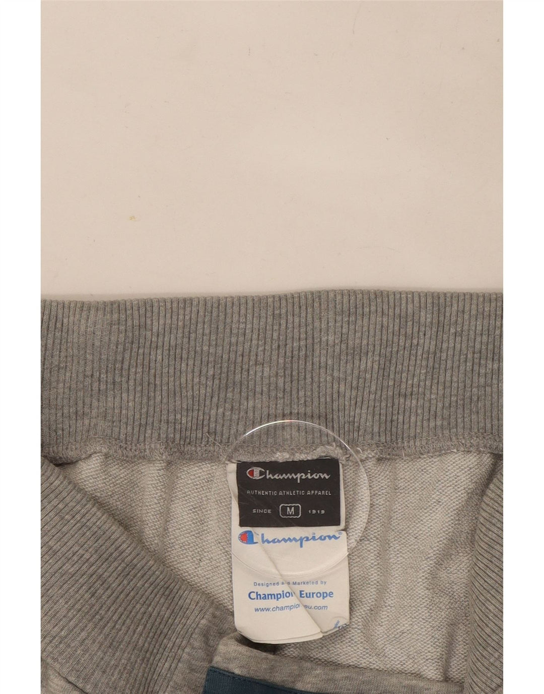Champion Pantalon de Survêtement Graphique Joggers Homme Gris Moyen Coton