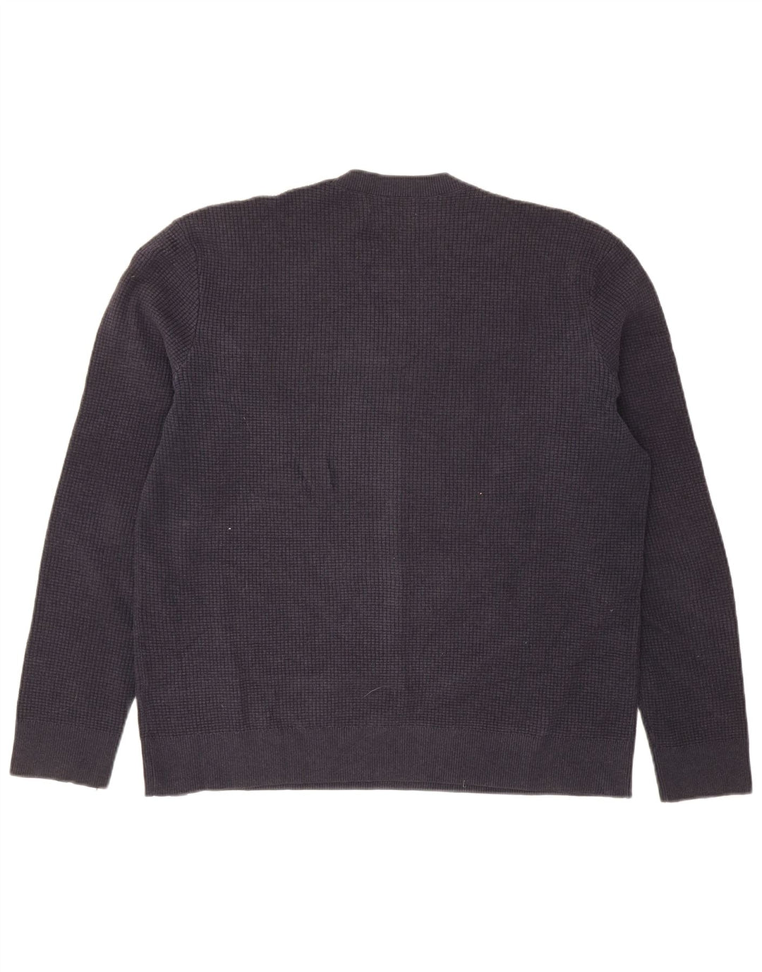 Marks & Spencer Pull à col rond pour homme en polyester bleu marine Taille L
