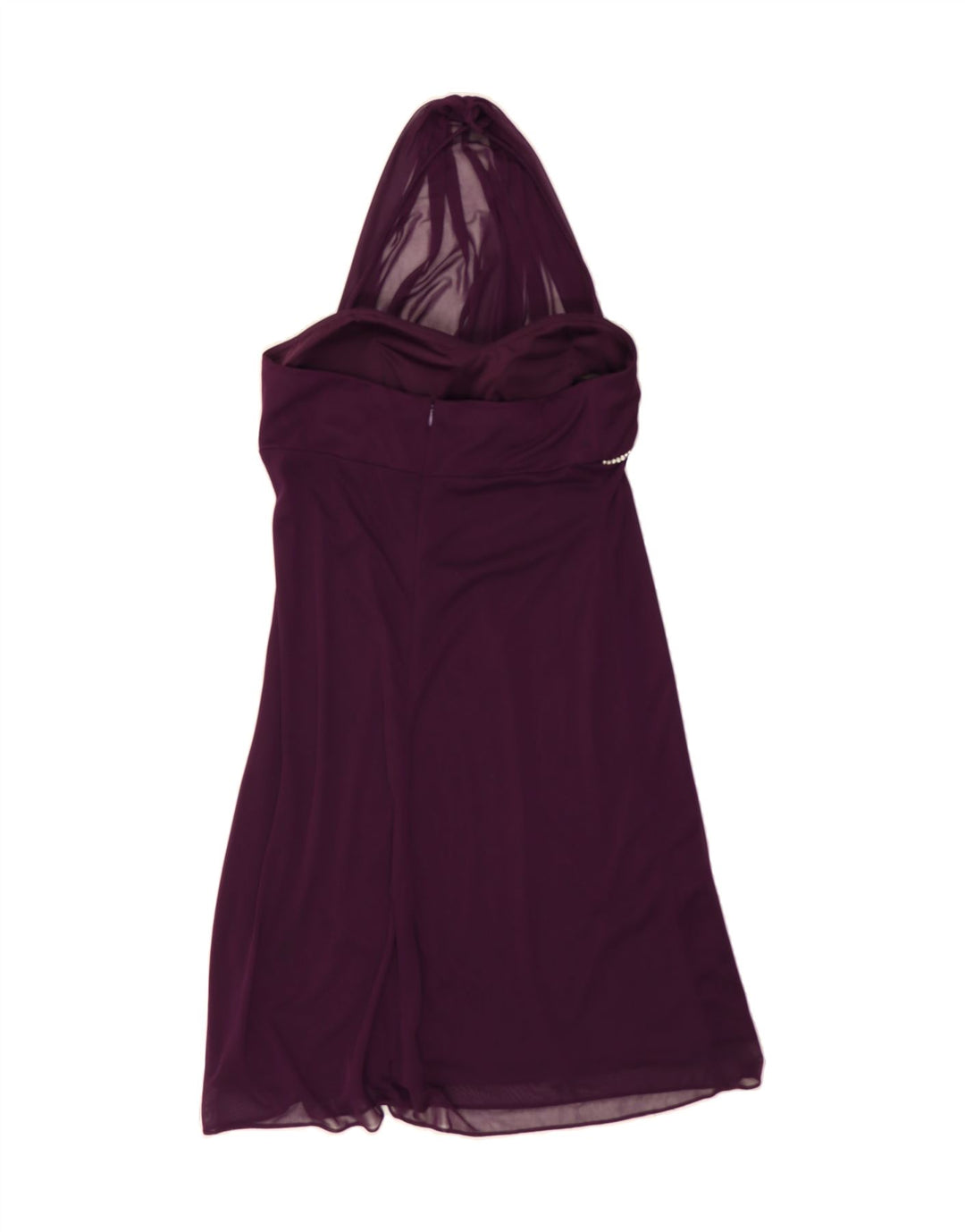 BETSY & ADAM Womens Off Shoulder A-Line Dress US 14 XL Maroon Polyester Vintage Betsy & Adam and Second-Hand Betsy & Adam from Messina Hembry 