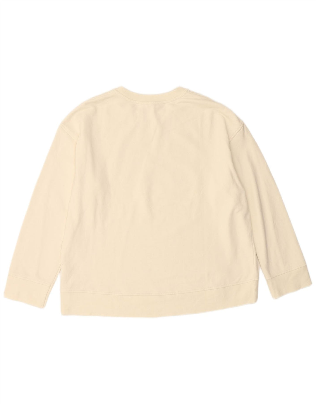 JIGSAW Sweat-shirt graphique surdimensionné pour femme UK 16 Large Blanc cassé