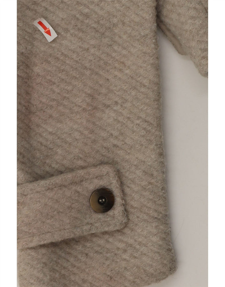 ZARA Veste Bomber Femme UK 14 Beige Moyen