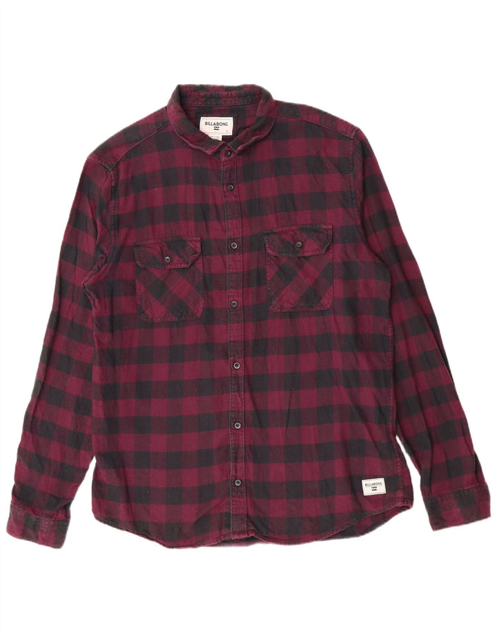 Billabong Chemise en flanelle pour homme XL en coton vichy marron