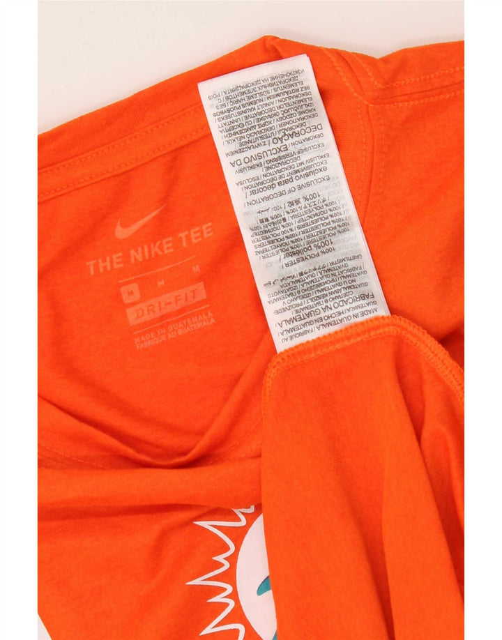 Nike Hommes Miami Dolphins T-Shirt Graphique Haut Orange Moyen Polyester