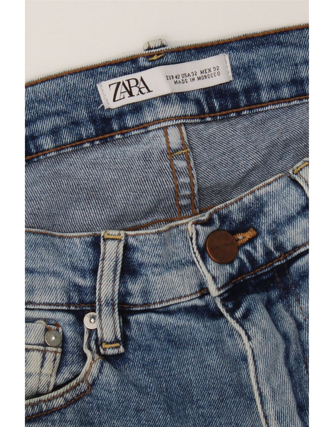 Zara Jean Slim Homme Taille 42 Large W32 L31 Bleu