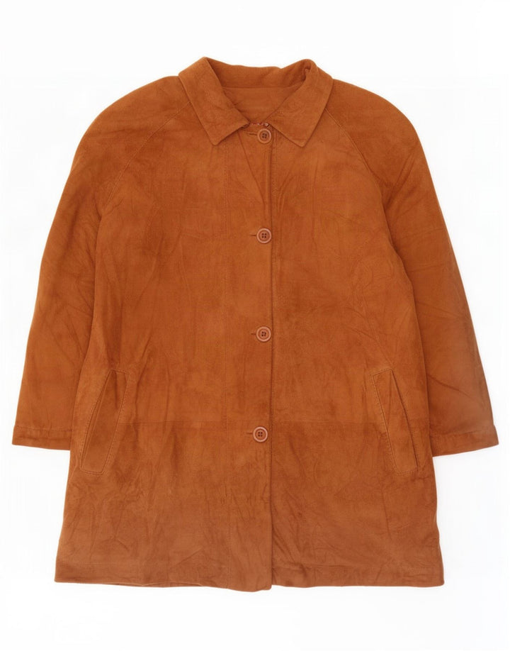 Dibi Manteau en Daim Femme IT 46 Grand Cuir Beige