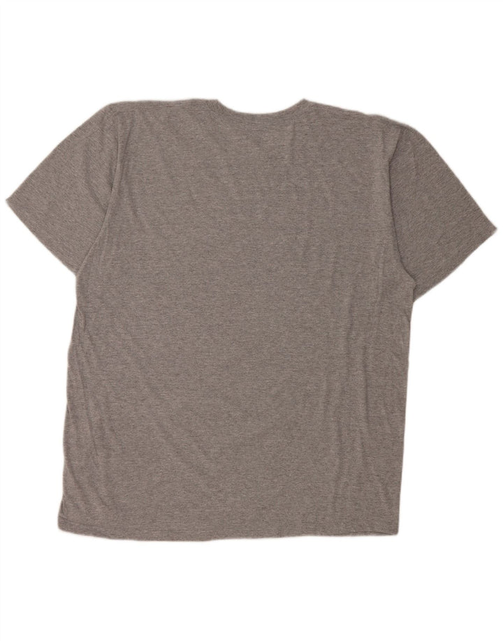 IZOD T-Shirt Graphique Homme XL Gris Moucheté