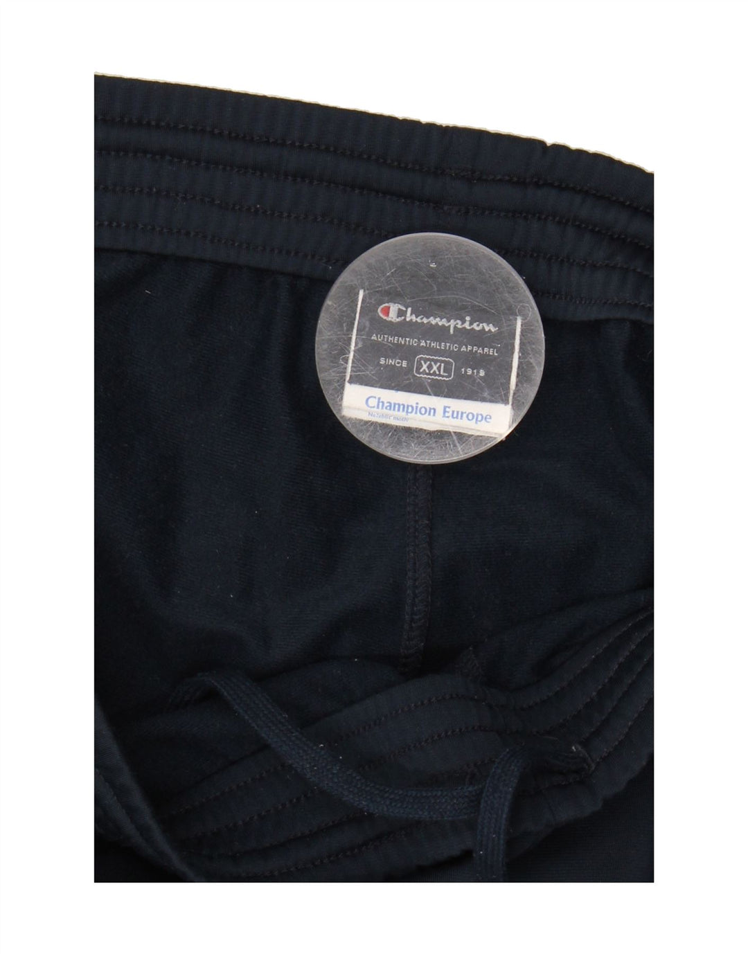 CHAMPION Mens Tracksuit Trousers 2XL Navy Blue Polyester Vintage Champion and Second-Hand Champion from Messina Hembry 