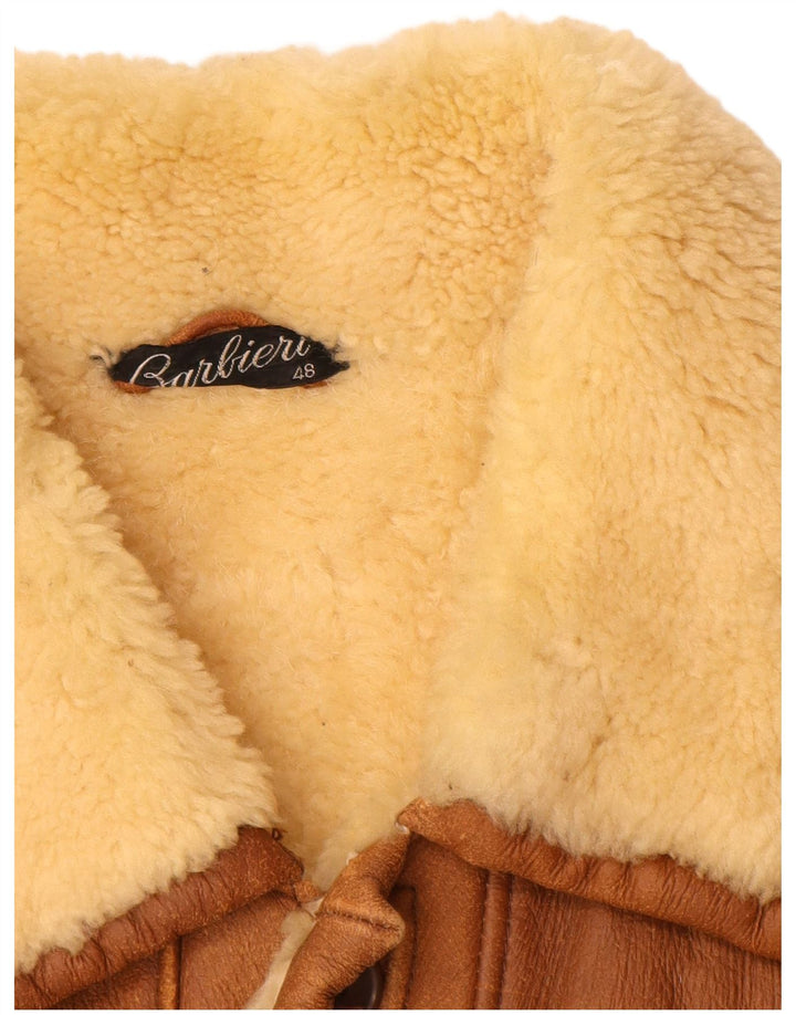 Barbieri Veste en Shearling Homme IT 48 Marron Moyen à Carreaux