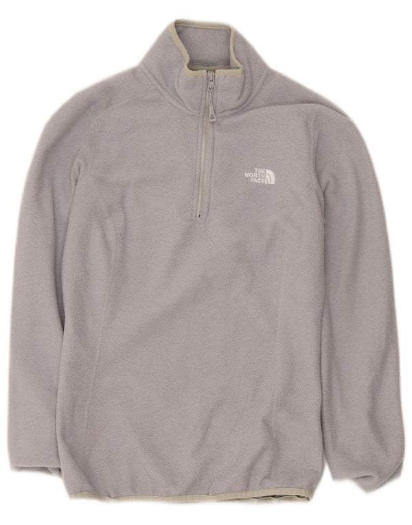 The North Face Pull polaire à col zippé pour femme UK 6 XS Gris Polyester