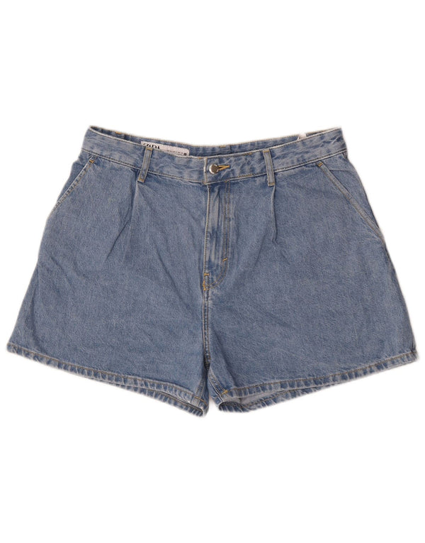 Zara Femme Short En Jean Medium W30 Bleu Coton