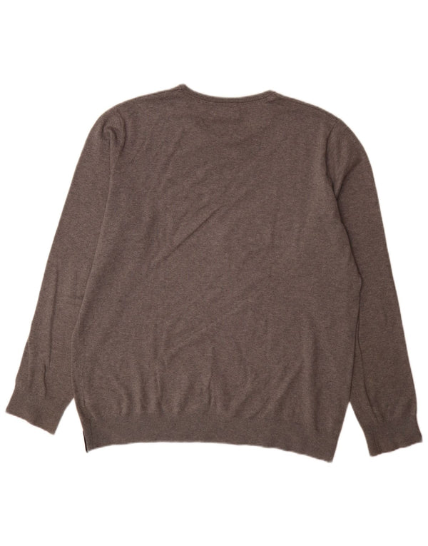 Calvin Klein Jeans Pull à col rond pour homme 2XL Gris Coton Classique