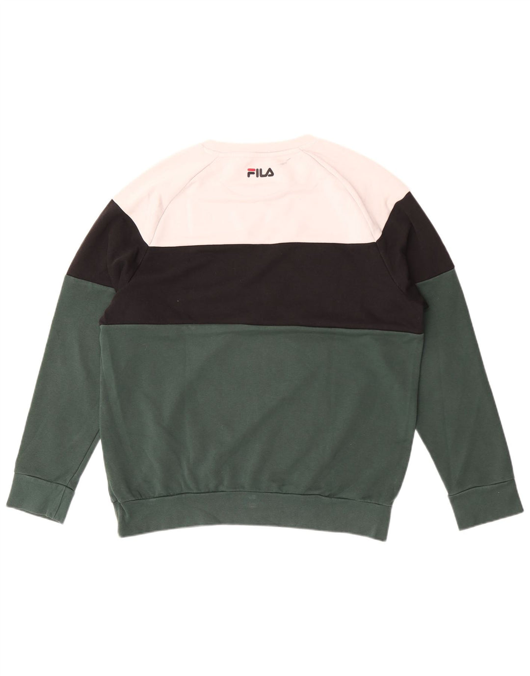 Fila Sweat-shirt graphique pour homme XL Vert Colourblock