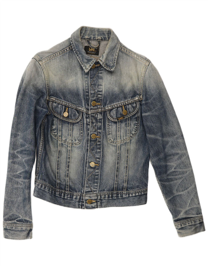 Lee Veste en jean Rider pour femme UK 12 Bleu moyen Coton