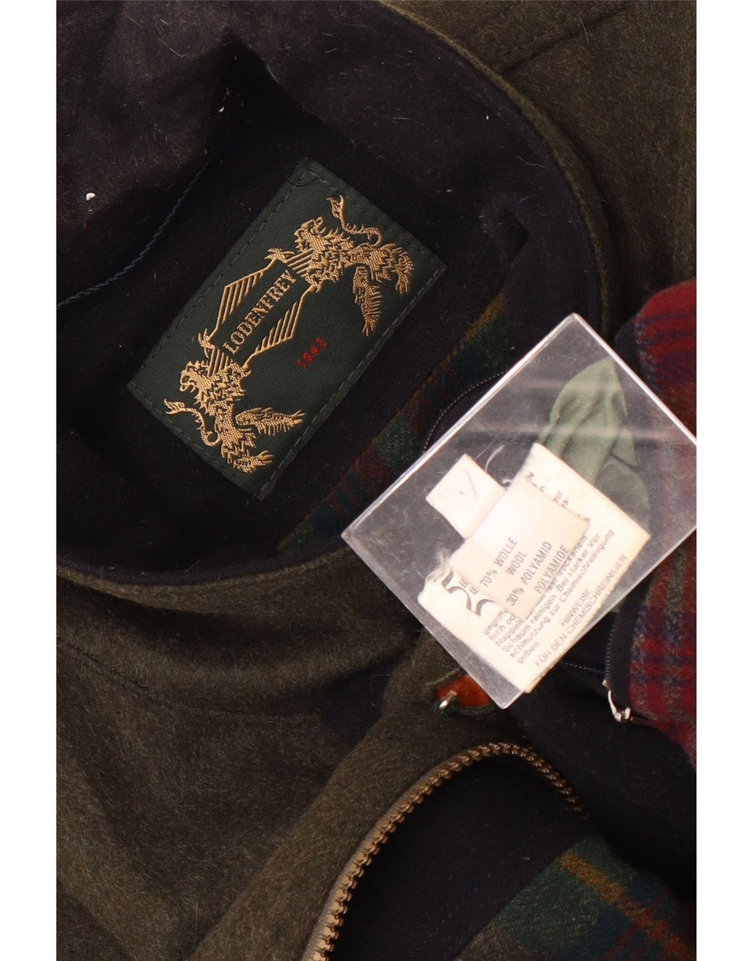 LODENFREY Veste Utilitaire Homme IT 50 Large Laine Verte