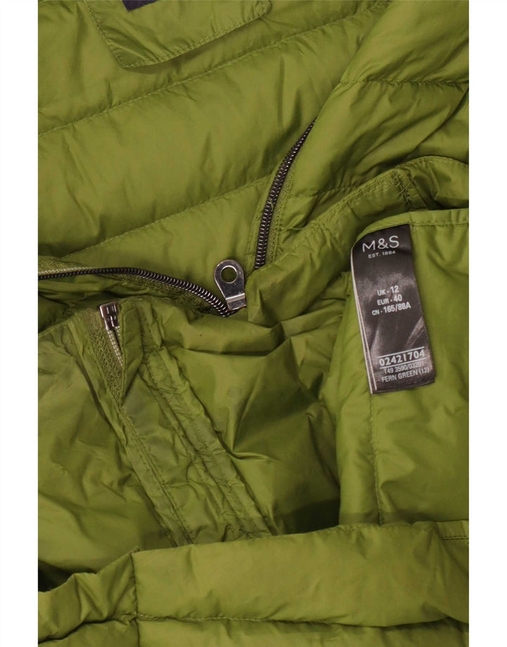 Marks & Spencer Veste matelassée pour femme UK 12 Medium Green Polyamide