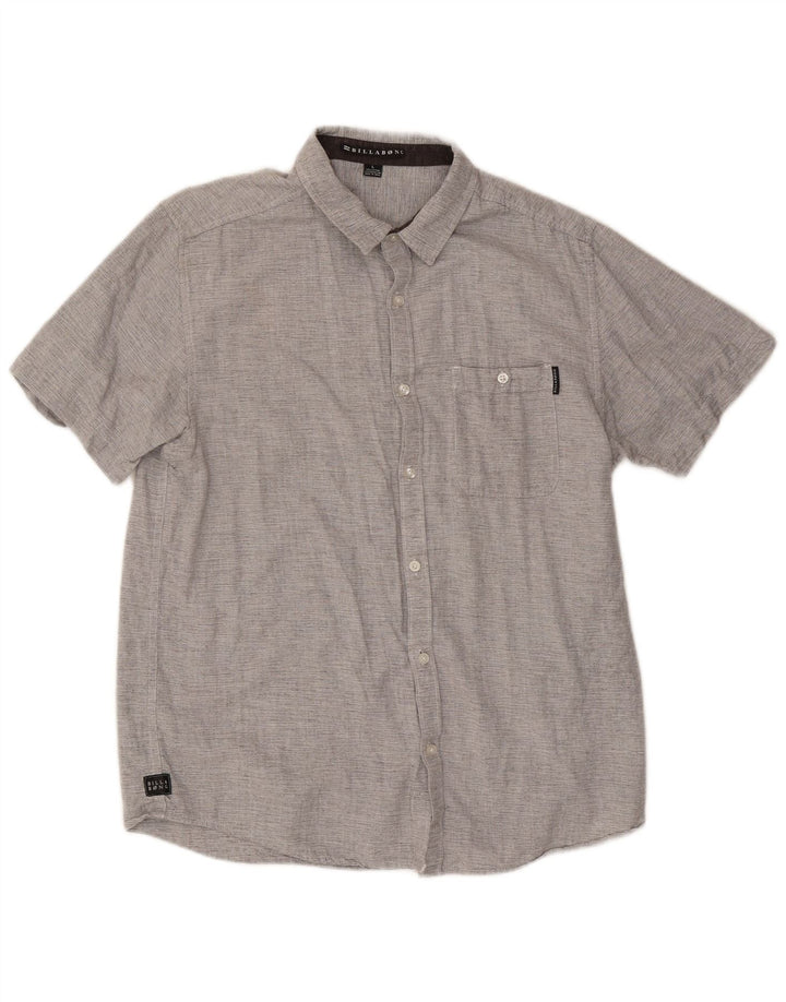Billabong Chemise à manches courtes pour hommes Large Gris Coton