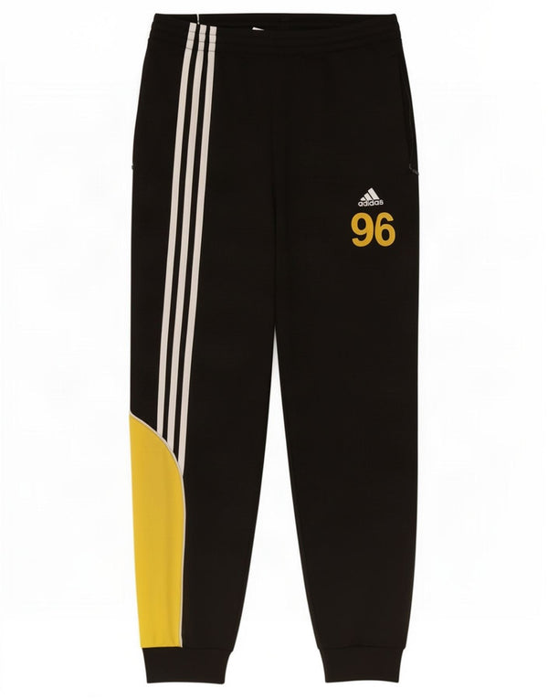 Adidas Pantalon de survêtement pour homme UK 36/38 Small Noir Colourblock