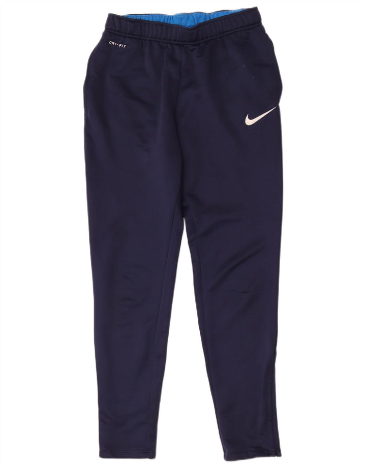 Nike Pantalon de survêtement Dri Fit pour homme Bleu marine moyen Polyester