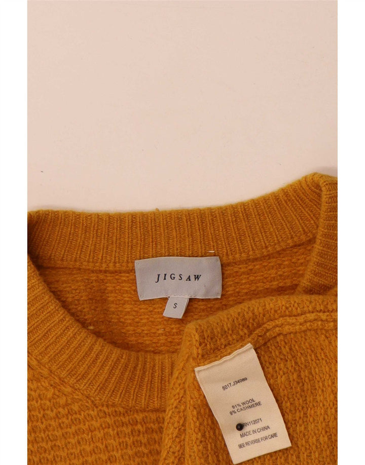 Jigsaw Pull à col rond pour homme Petite laine orange