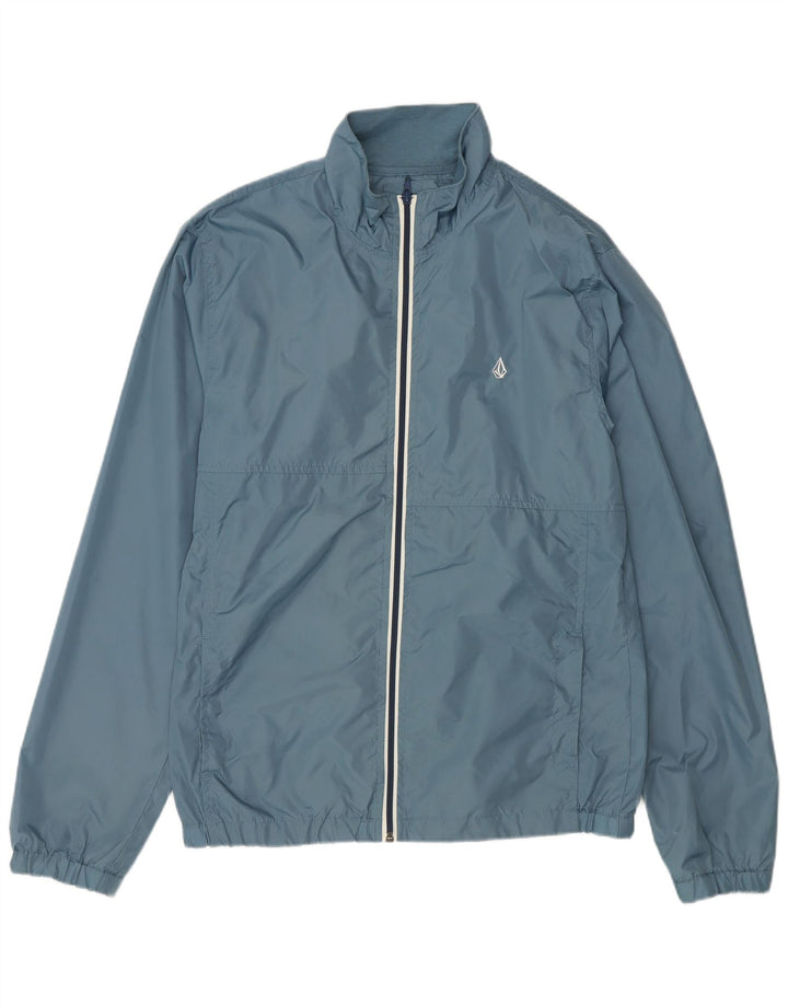 Volcom Veste de pluie pour homme UK 38 Medium Blue Nylon
