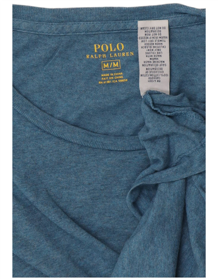 POLO RALPH LAUREN T-Shirt Homme Top Bleu Moyen Coton