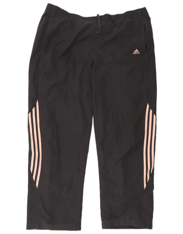 Adidas Pantalon de survêtement pour femme UK 18 XL Noir Nylon