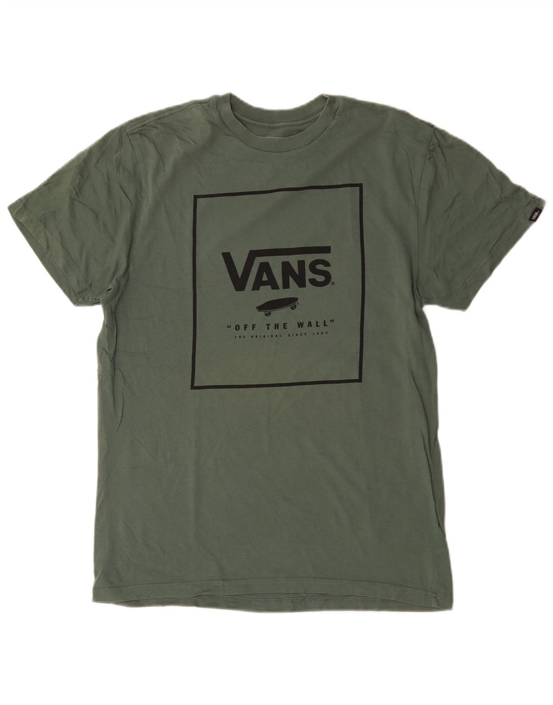 Vans T-shirt graphique ajusté sur mesure pour homme en coton vert moyen