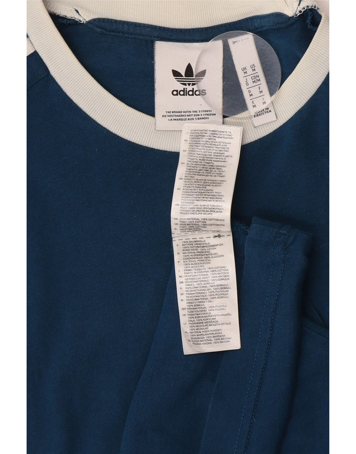 Adidas T-Shirt Homme Top Bleu Moyen Coton