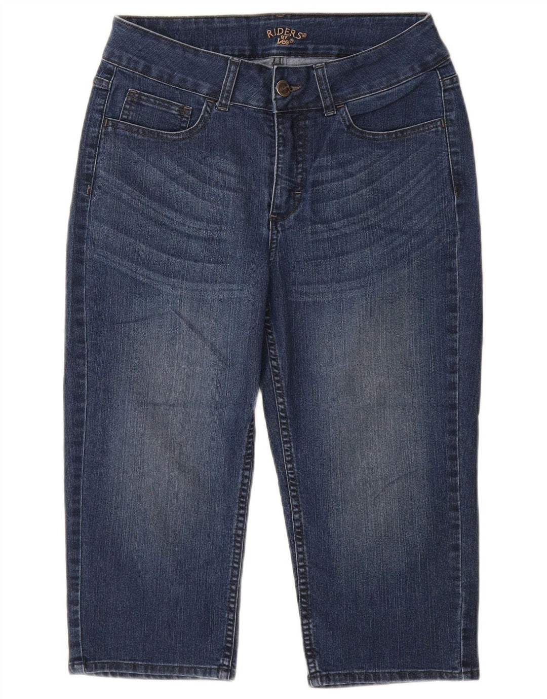 LEE Jeans Capri Riders Coupe Ample pour Femme US 8 Medium W28 L18 Bleu Coton