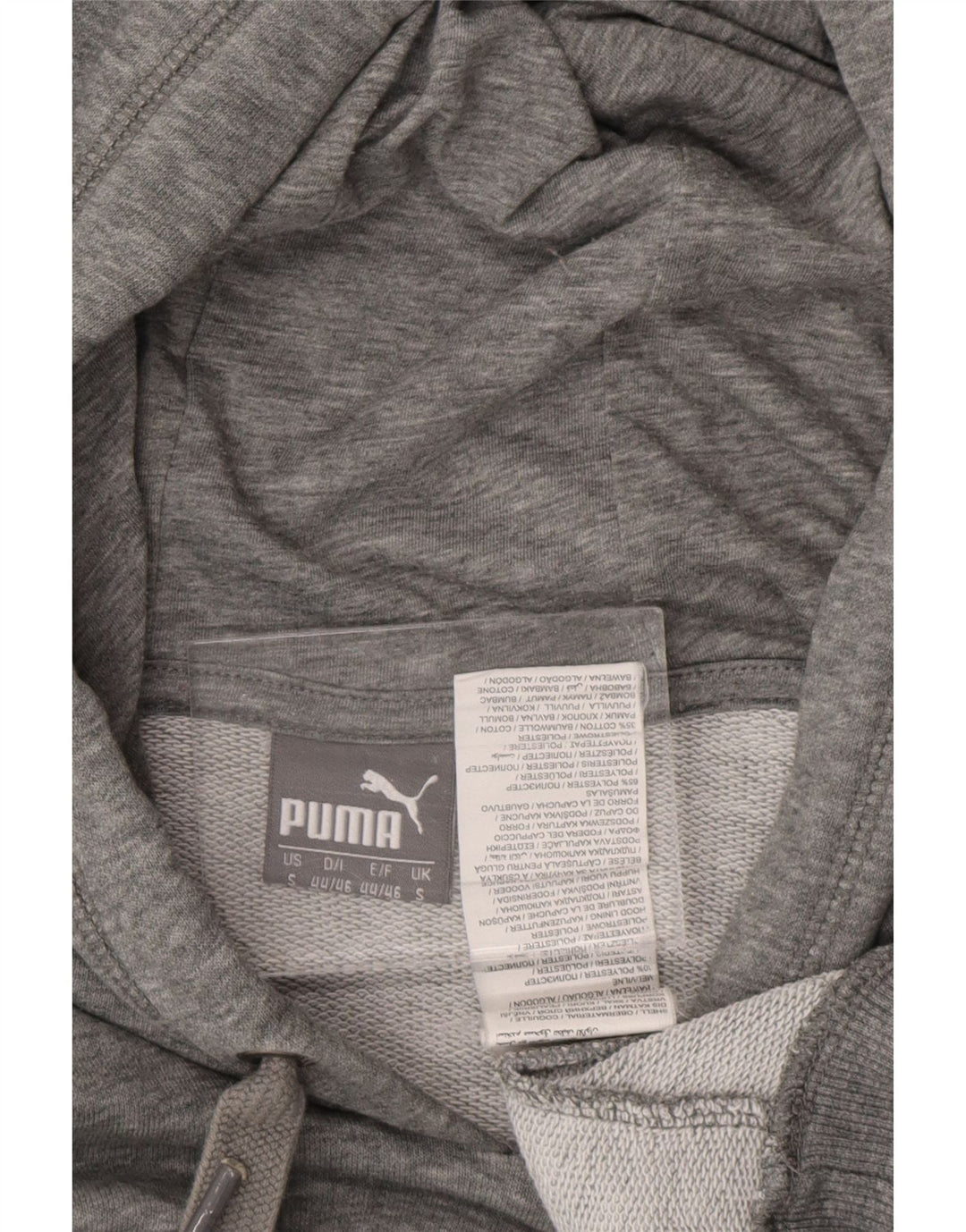 PUMA Pull à capuche graphique homme petit gris moucheté en polyester
