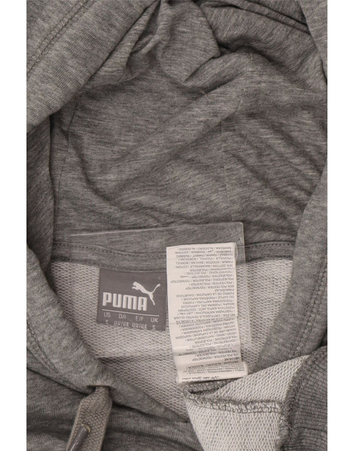 PUMA Pull à capuche graphique homme petit gris moucheté en polyester