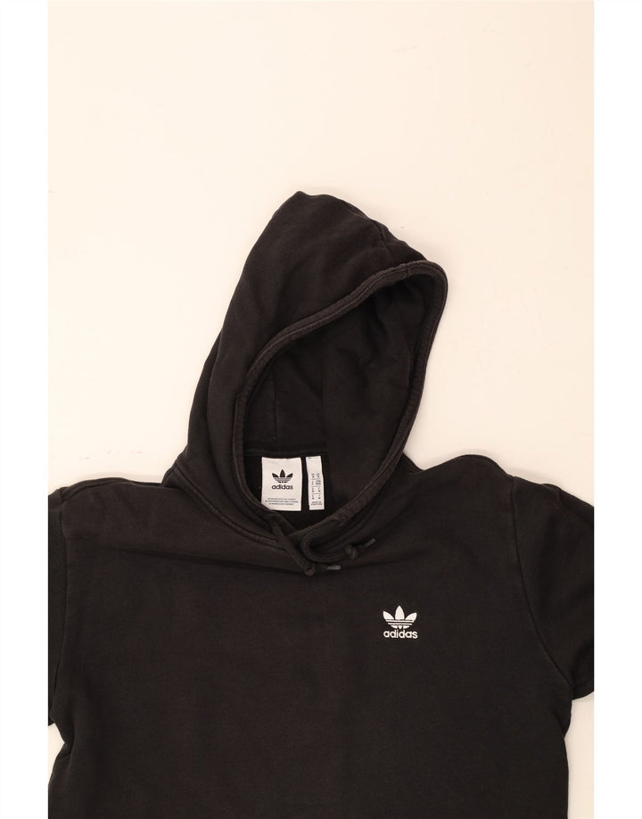 ADIDAS Mens Hoodie Jumper Medium Black Cotton Vintage Adidas and Second-Hand Adidas from Messina Hembry 
