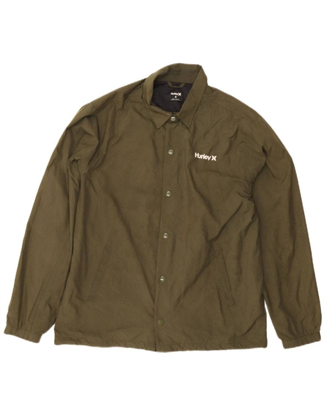 Hurley Veste Bomber Homme UK 38 Kaki Moyen Polyester