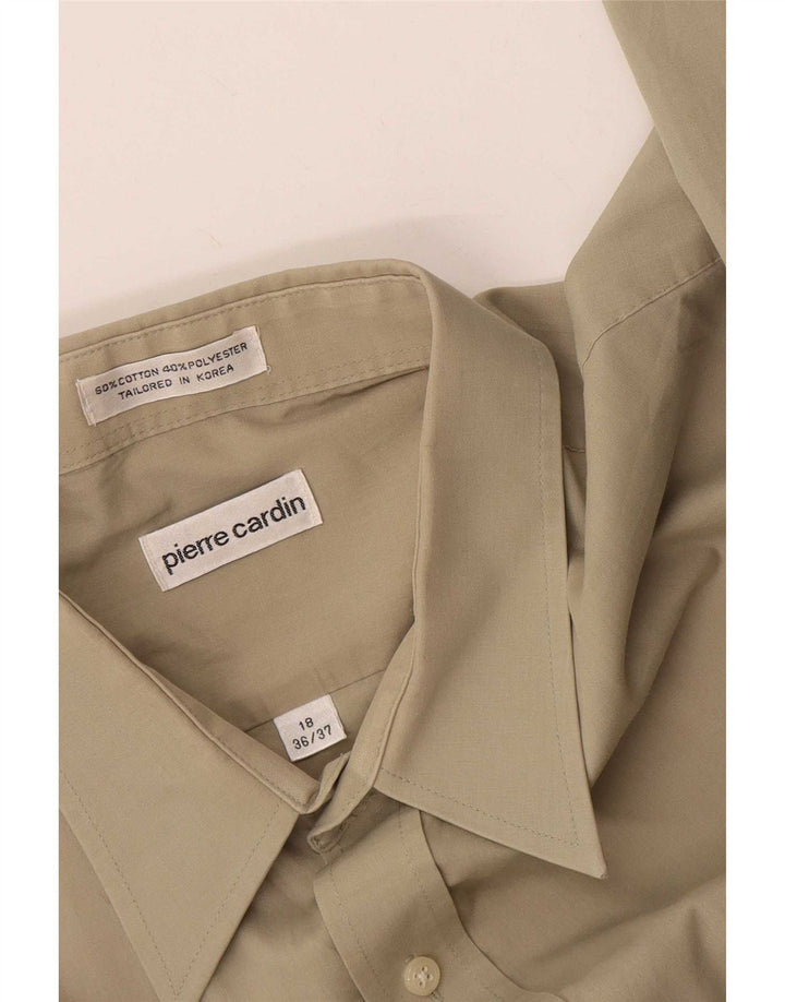 Pierre Cardin Chemise Homme Taille 18 2XL Coton Beige
