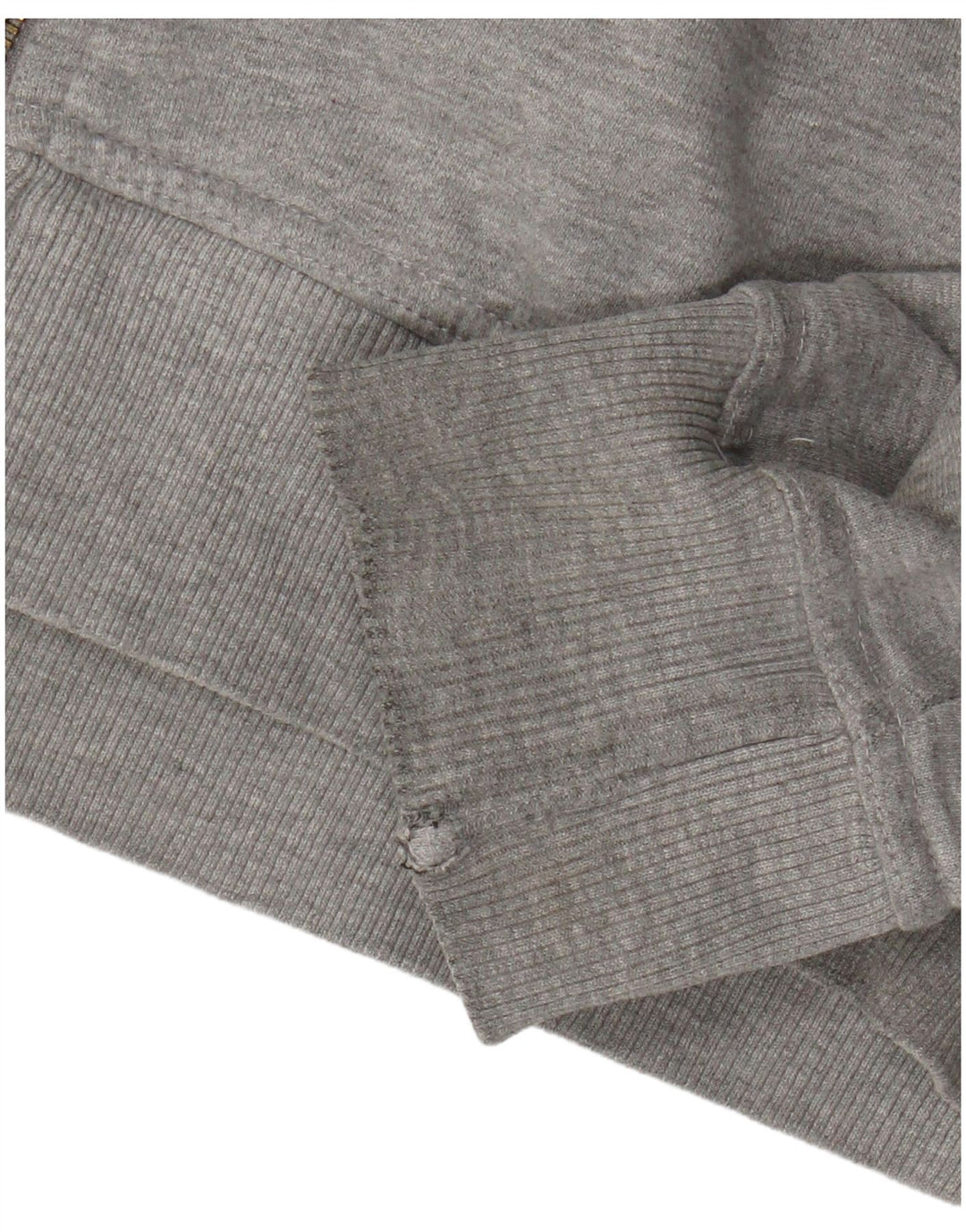 Crew Clothing Pull à capuche zippé pour homme Grand coton gris