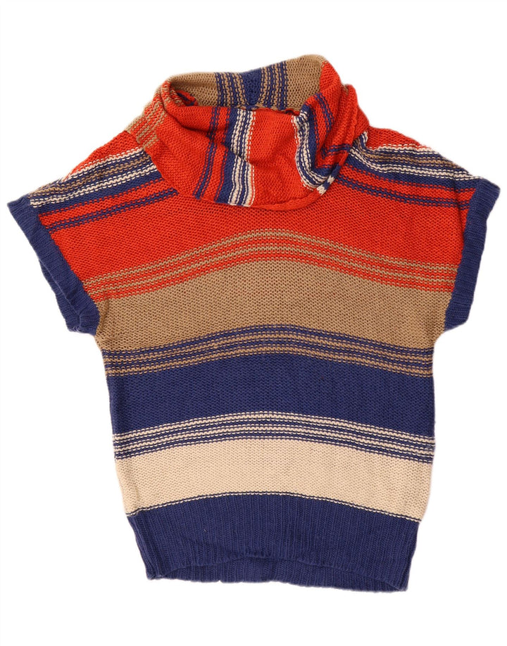 Oasis Pull surdimensionné à col châle pour femme UK 10 Small Multicolore