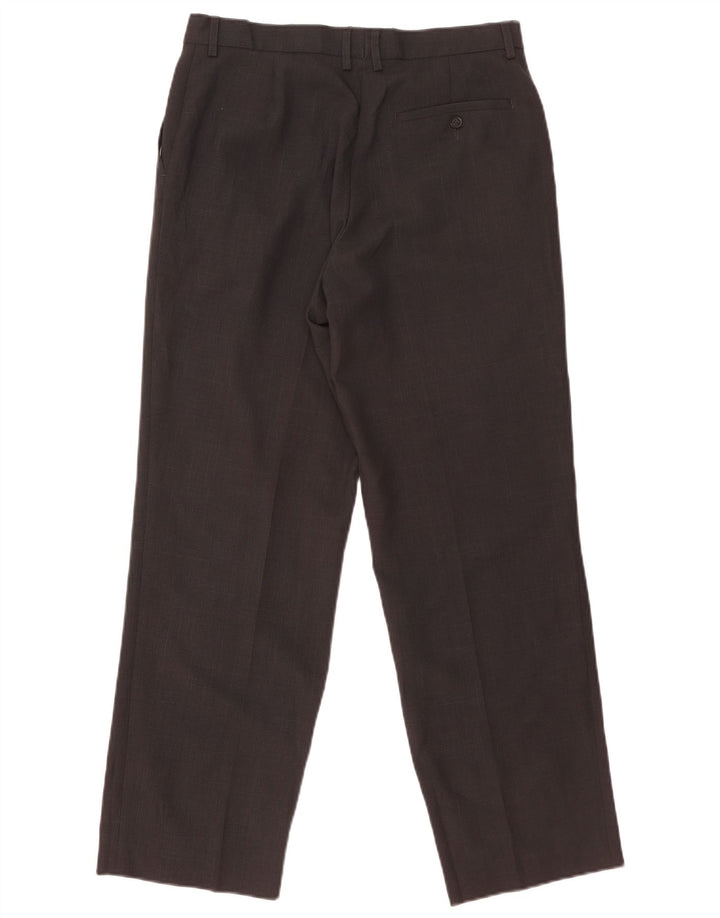 Marks & Spencer Pantalon de costume droit pour homme W34 L31 Noir