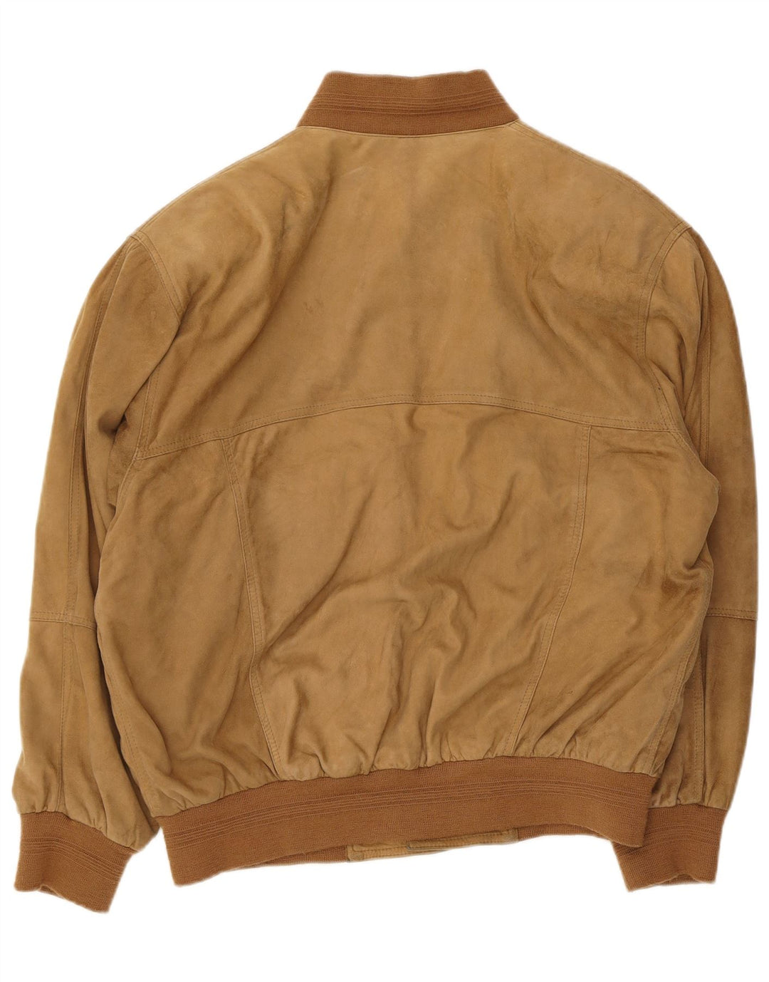 VINTAGE Veste bomber en daim pour homme IT 50 Large Marron