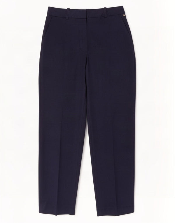 Tommy Hilfiger Pantalon chino taille haute pour femme UK 8 Small W28 L28 Bleu marine