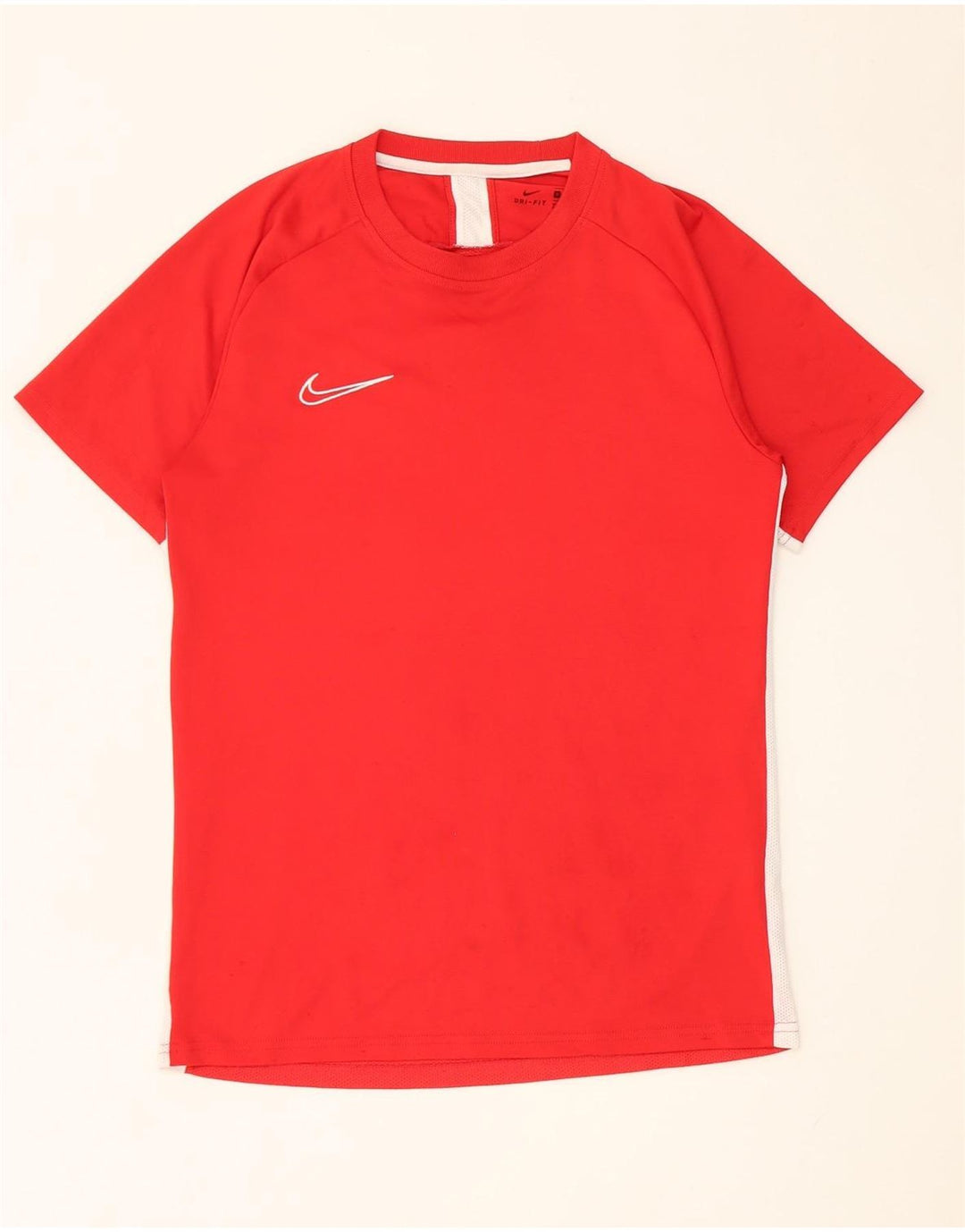 Nike Hommes Dri Fit T-Shirt Haut Rouge Moyen Polyester