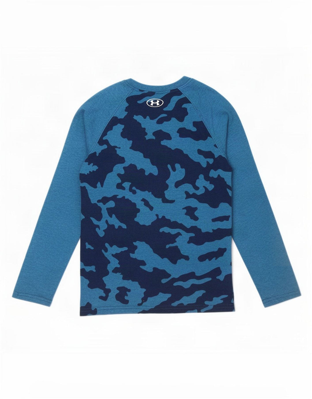 Under Armour Top Garçon Manches Longues 9-10 ans Bleu Moyen Camouflage