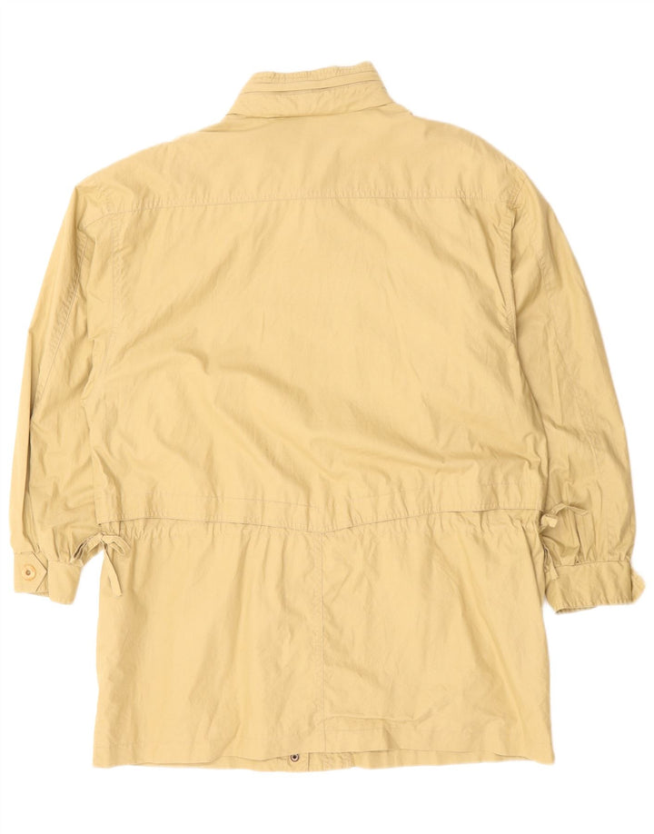 Peter Hahn Veste utilitaire à capuche surdimensionnée pour femme UK 14 Grand coton jaune