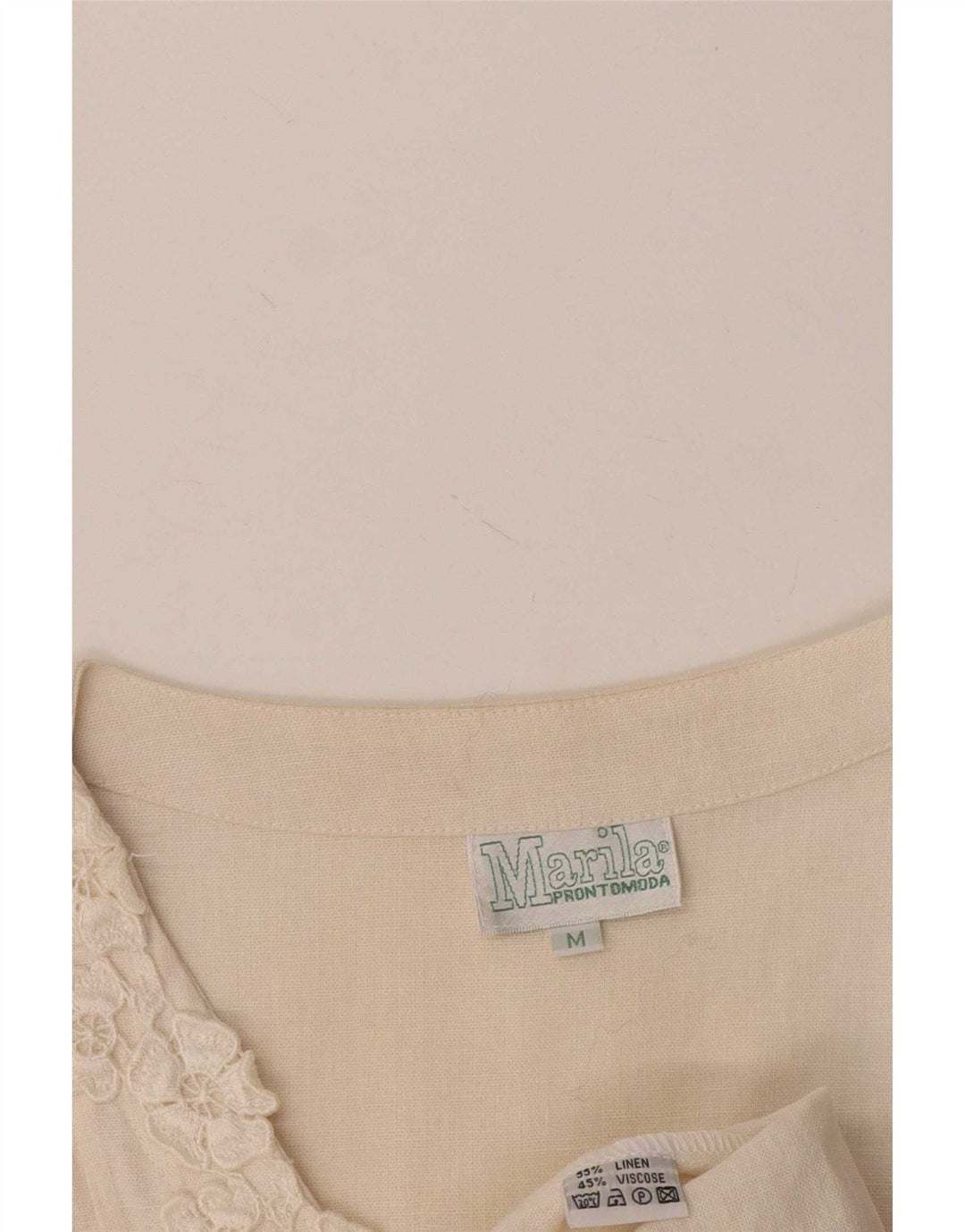 Marila Robe droite sans manches pour femme UK 14 Lin blanc moyen