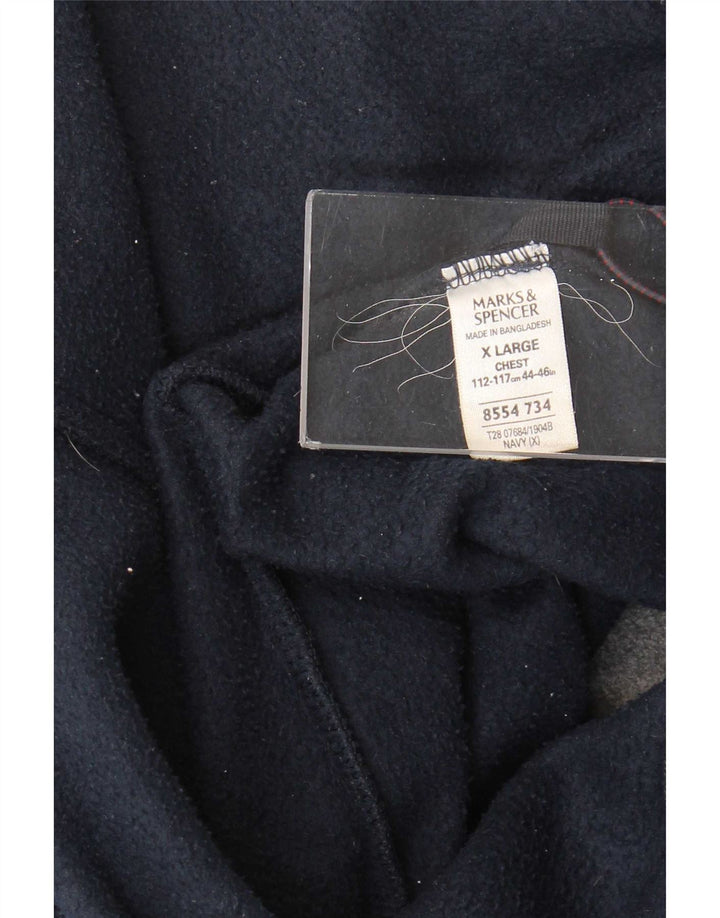 Marks & Spencer Veste polaire pour homme UK 42 XL Bleu marine Polyester