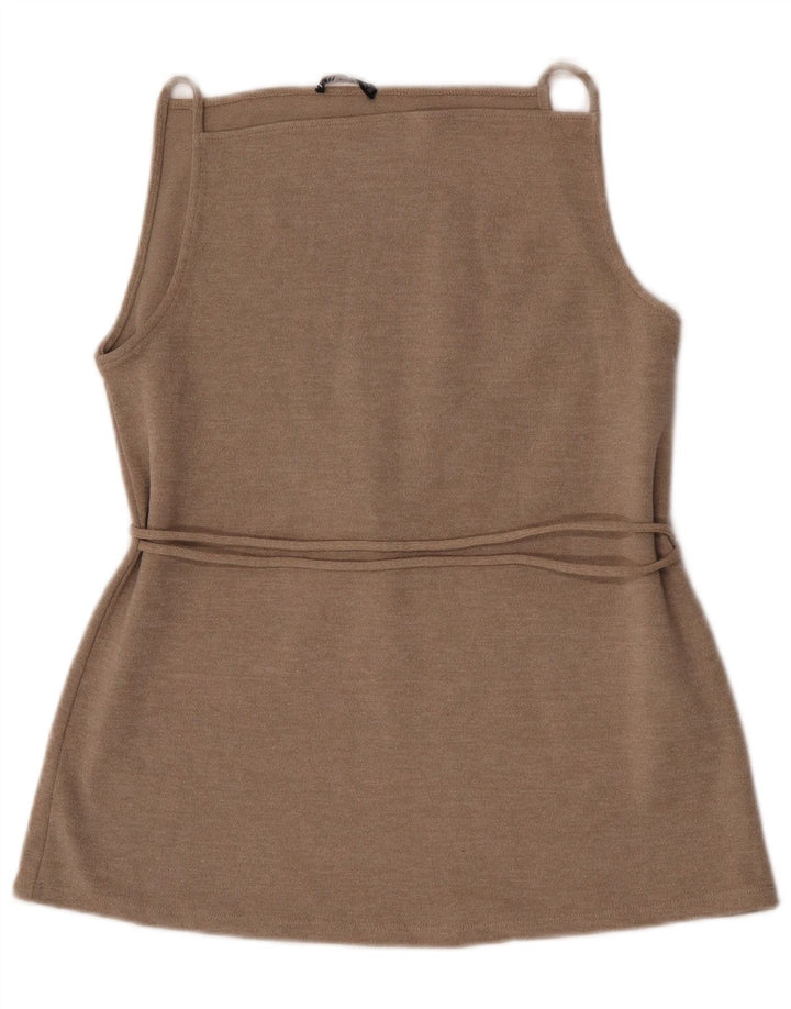 Zara Femme Débardeur UK 12 Coton Beige Moyen